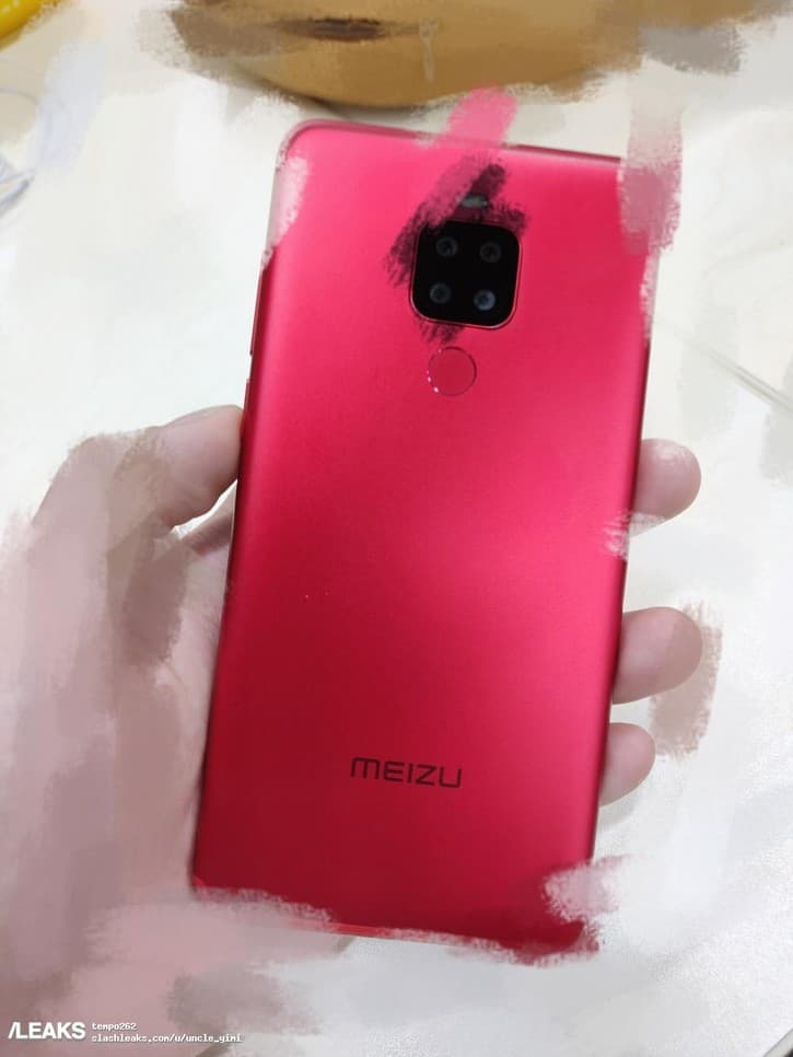 В Сеть попало изображение Meizu Note 8 Plus с четырьмя камерами