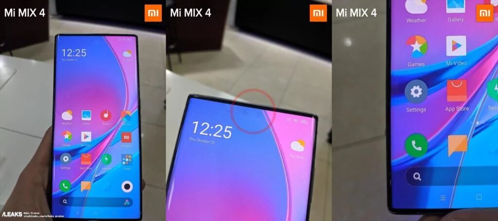 The first shots of the Mi MIX 4 sub-screen camera appeared on the web