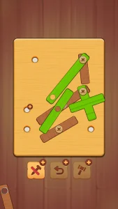 Wood Nuts & Bolts Puzzle (MOD, Unlimited Coins)